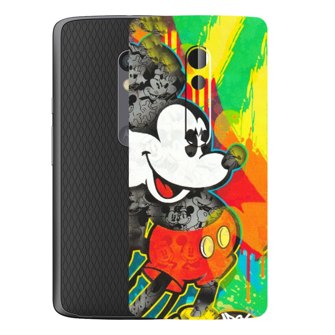 Motorola Phone Skins (All Models) - Multiple Mickey With Colourful Texture - Matte Finish (M-84) Motorola Moto X Play