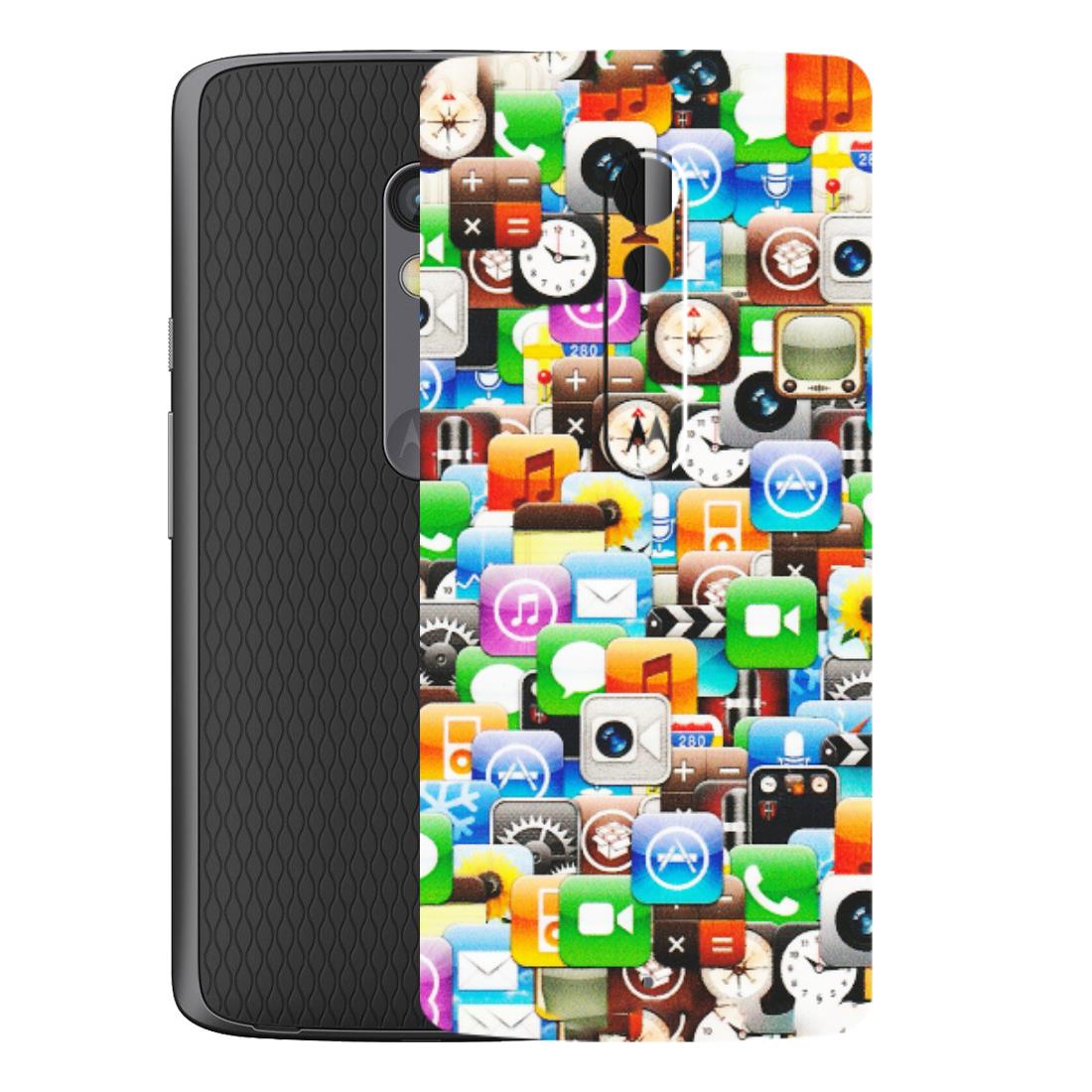 Motorola Phone Skins (All Models) - All Apple Icons - Matte Finish (M-93) Motorola Moto X Play