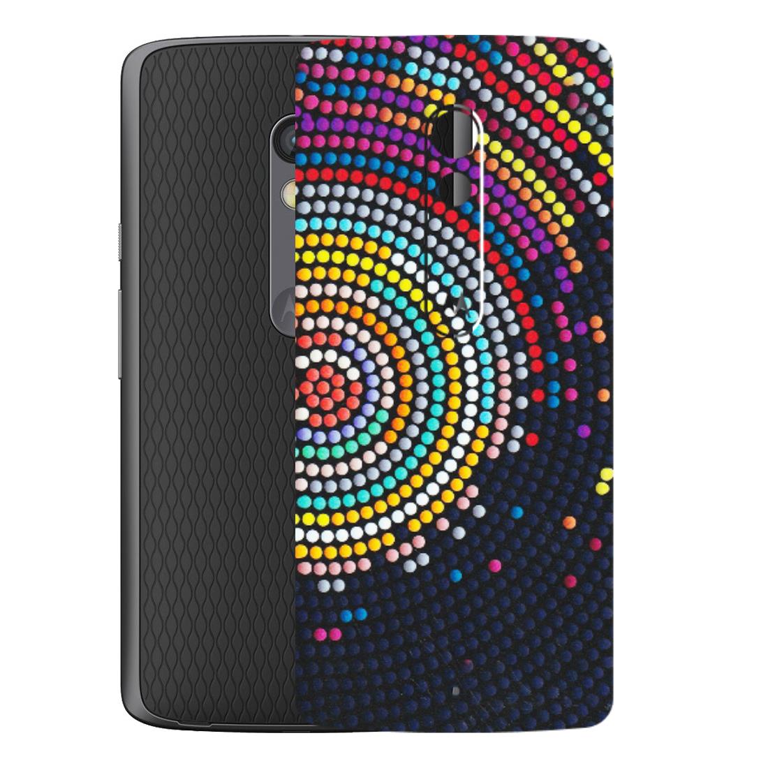 Motorola Phone Skins (All Models) - Rainbow Dot Mandala - Matte Finish (M-97) Motorola Moto X Play