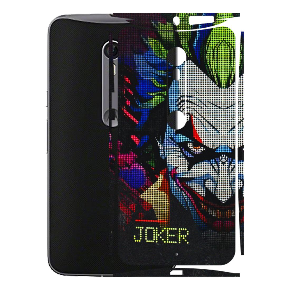 Motorola Phone Skins (All Models) - Joker Dot Matrix - 3D Embossed Finish (L-08) Motorola Moto X Style