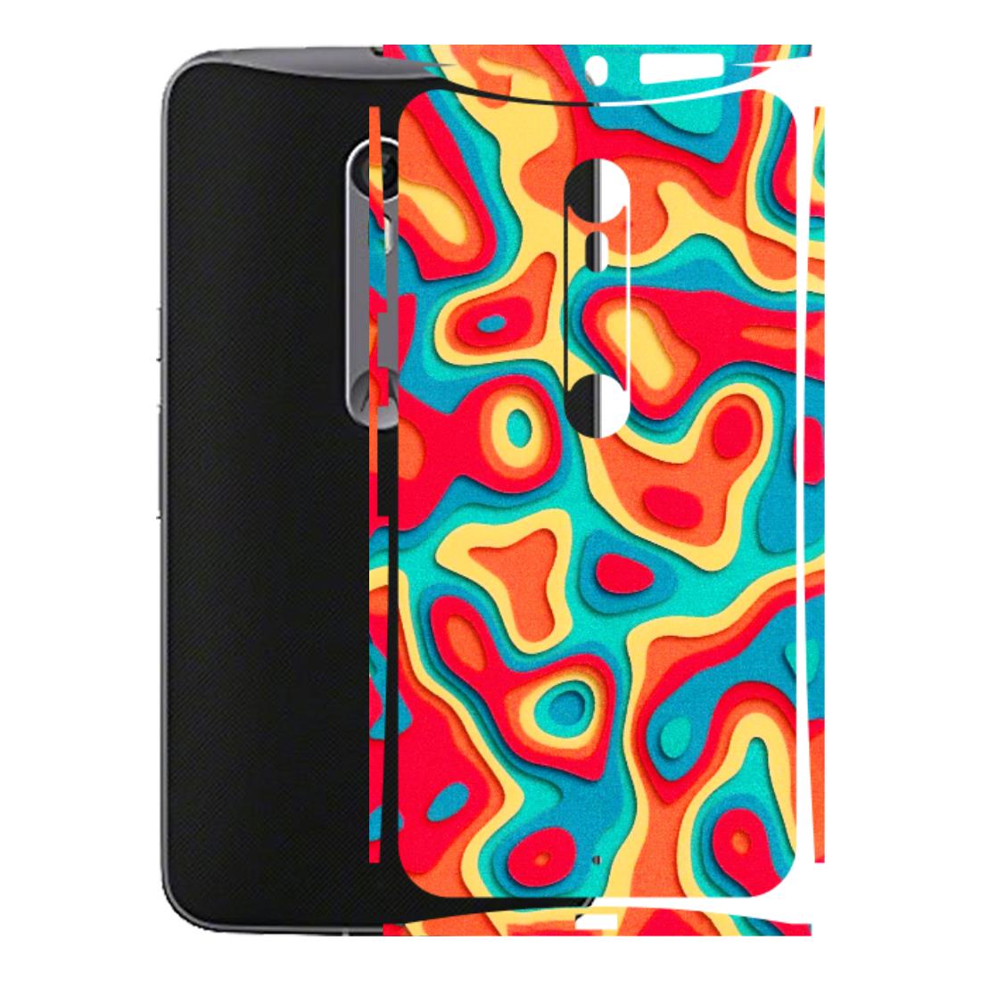 Motorola Phone Skins (All Models) - Abstract Swirl - 3D Embossed Finish (L-150) Motorola Moto X Style