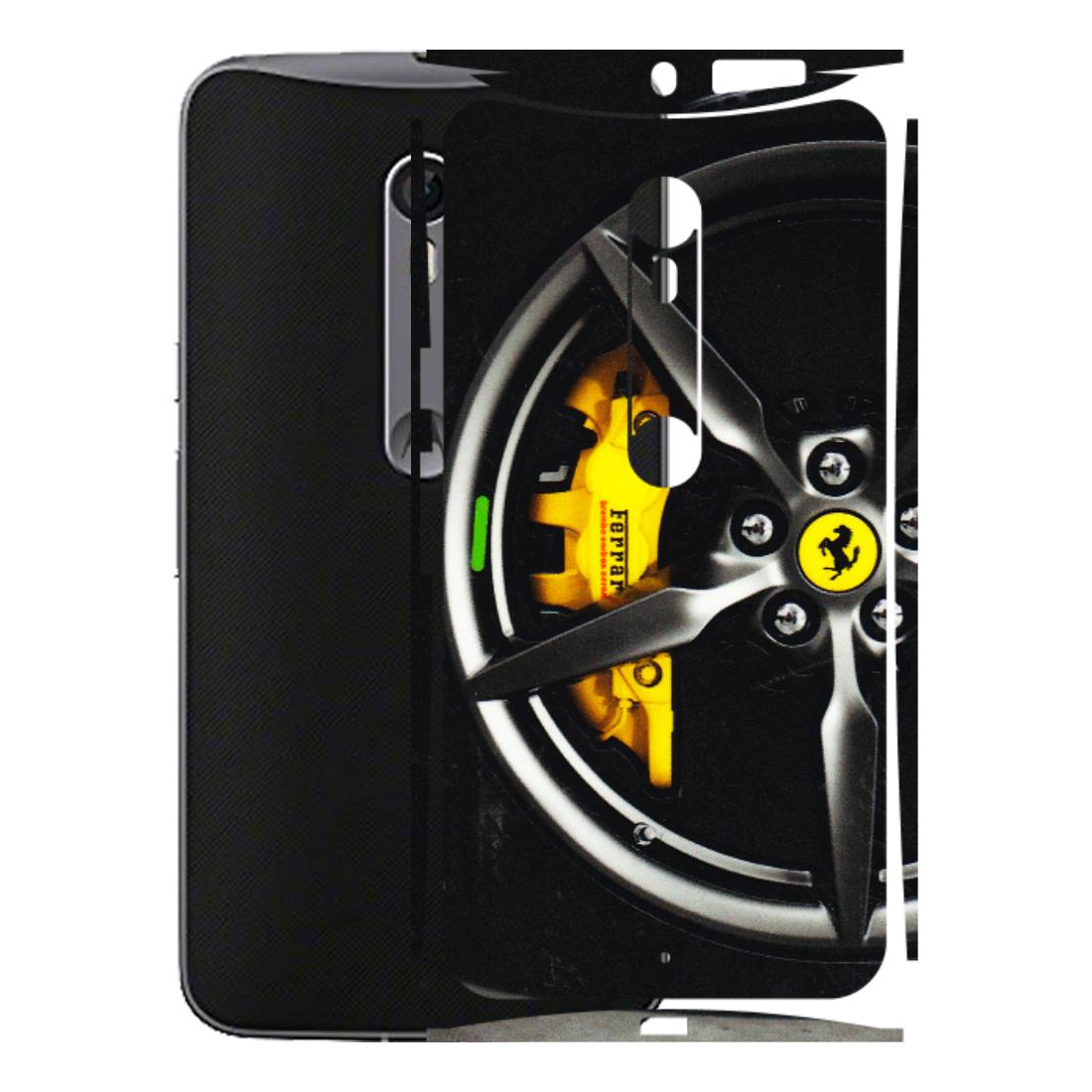 Motorola Phone Skins (All Models) - Ferrari Wheel Alloy - 3D Embossed Finish (L-173) Motorola Moto X Style