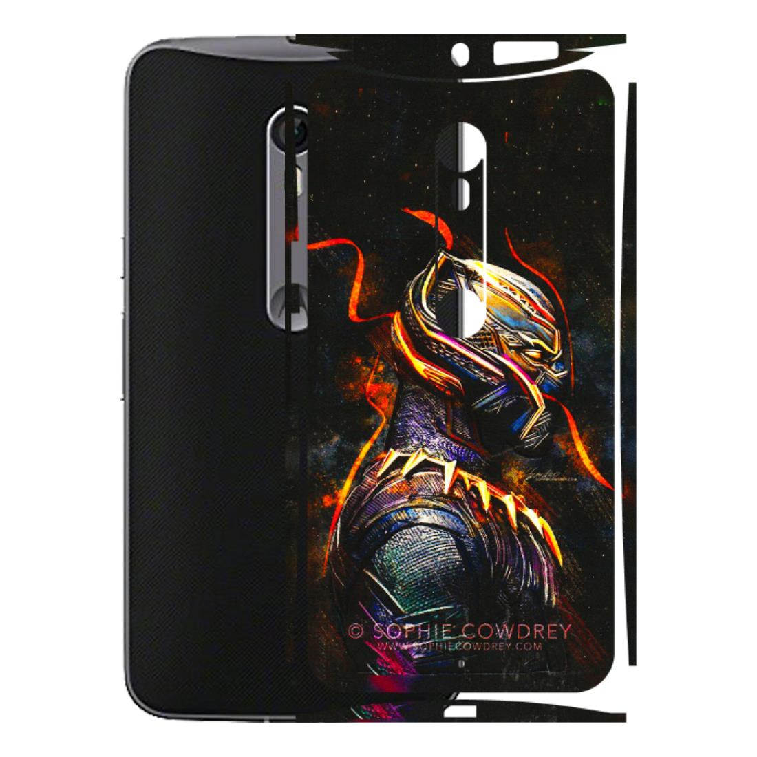 Motorola Phone Skins (All Models) - Black Panther - 3D Embossed Finish (L-190) Motorola Moto X Style