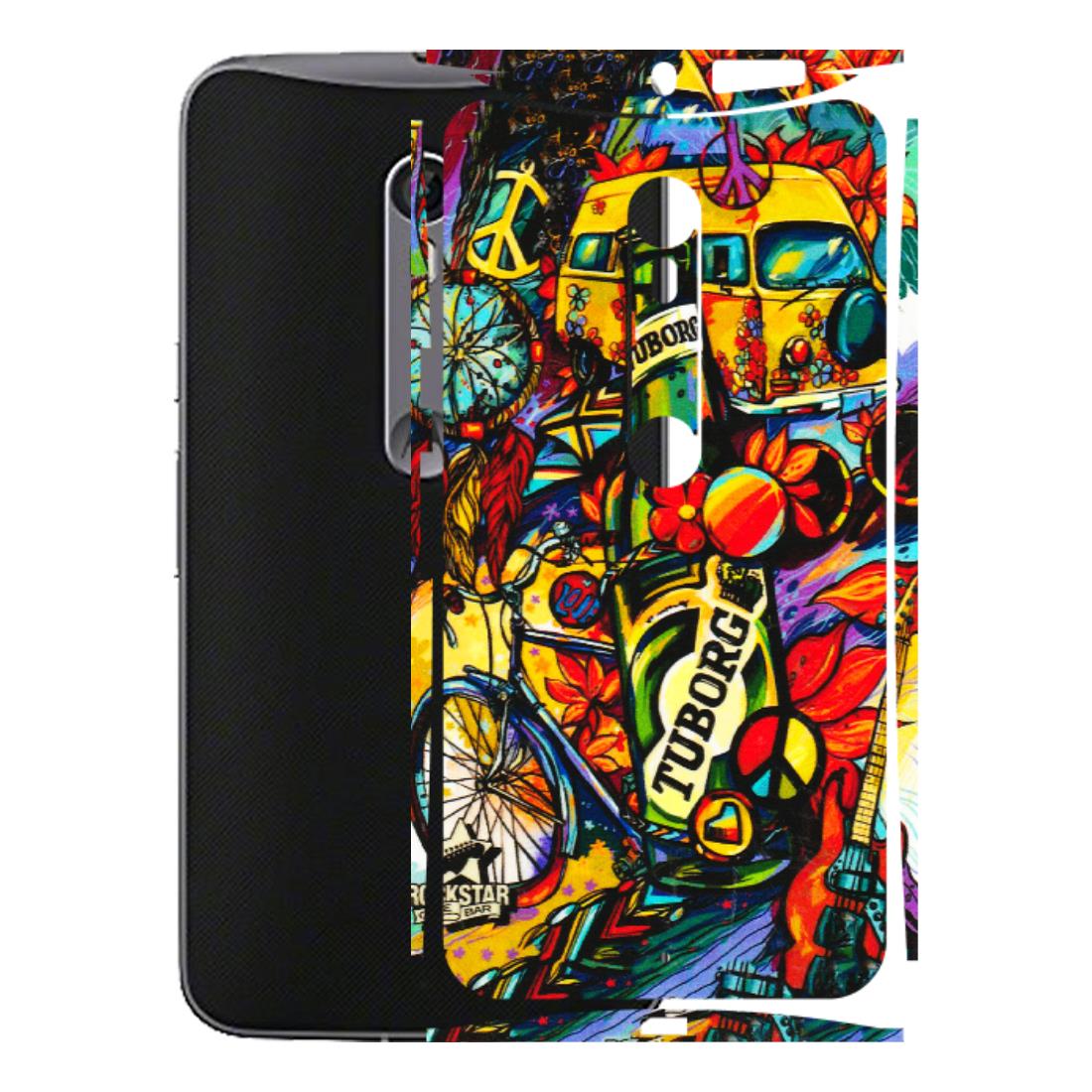 Motorola Phone Skins (All Models) - Cool Beer Bottle - 3D Embossed Finish (L-193) Motorola Moto X Style