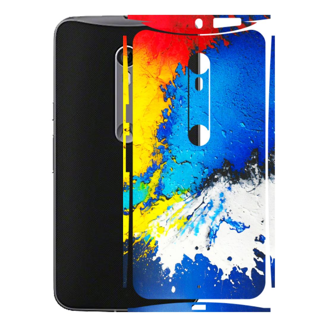 Motorola Phone Skins (All Models) - Acrylic Paint Spill - 3D Embossed Finish (L-229) Motorola Moto X Style