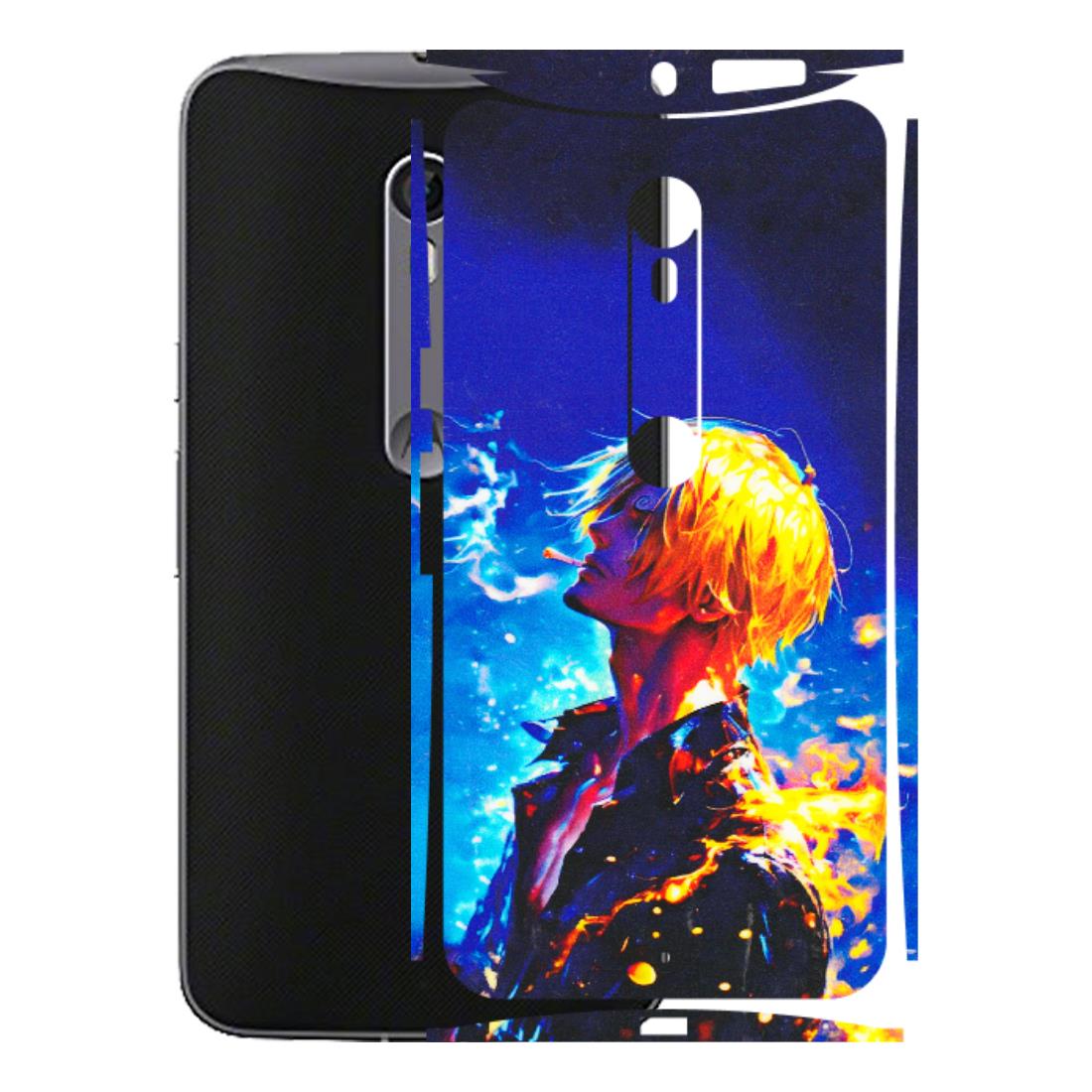 Motorola Phone Skins (All Models) - Sanji Vinsmoke One Piece - 3D Embossed Finish (L-319) Motorola Moto X Style