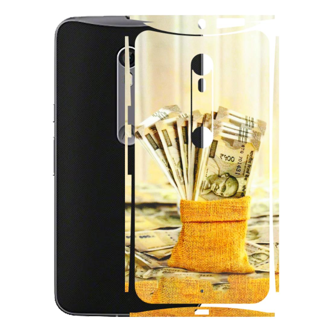 Motorola Phone Skins (All Models) - Show Me The Money - 3D Embossed Finish (L-52) Motorola Moto X Style