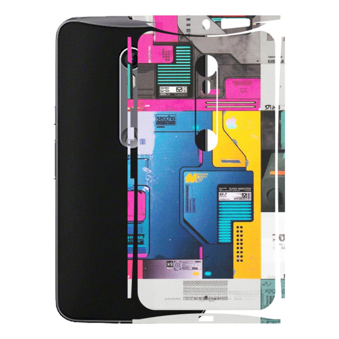 Motorola Phone Skins (All Models) - Colourfull Motherboard Internals - Matte Finish (M-55) Motorola Moto X Style