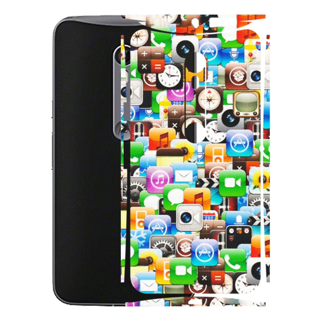 Motorola Phone Skins (All Models) - All Apple Icons - Matte Finish (M-93) Motorola Moto X Style