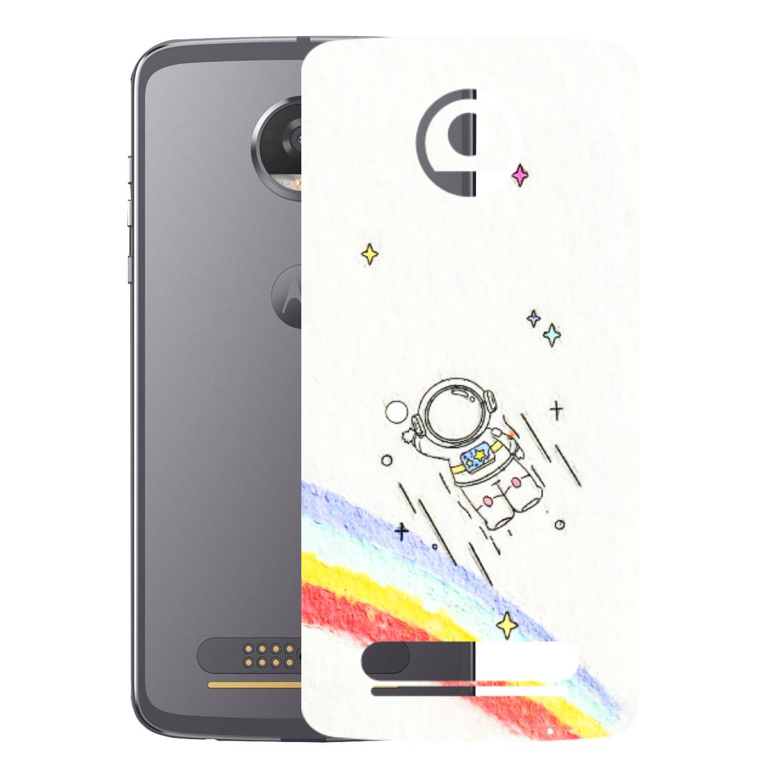 Motorola Phone Skins (All Models) - Milkyway Astronaut - 3D Embossed Finish (L-110) Motorola Moto Z2 Play