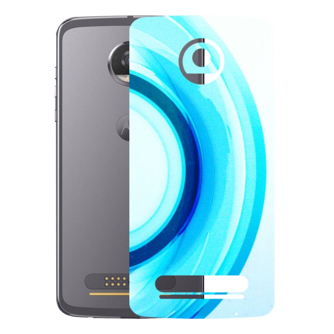 Motorola Phone Skins (All Models) - The Blue Curve - 3D Embossed Finish (L-244) Motorola Moto Z2 Play