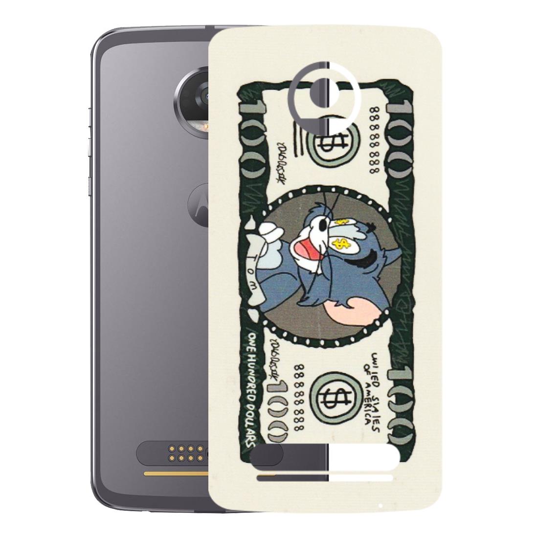 Motorola Phone Skins (All Models) - Tom Hundred Dollar - 3D Embossed Finish (L-324) Motorola Moto Z2 Play