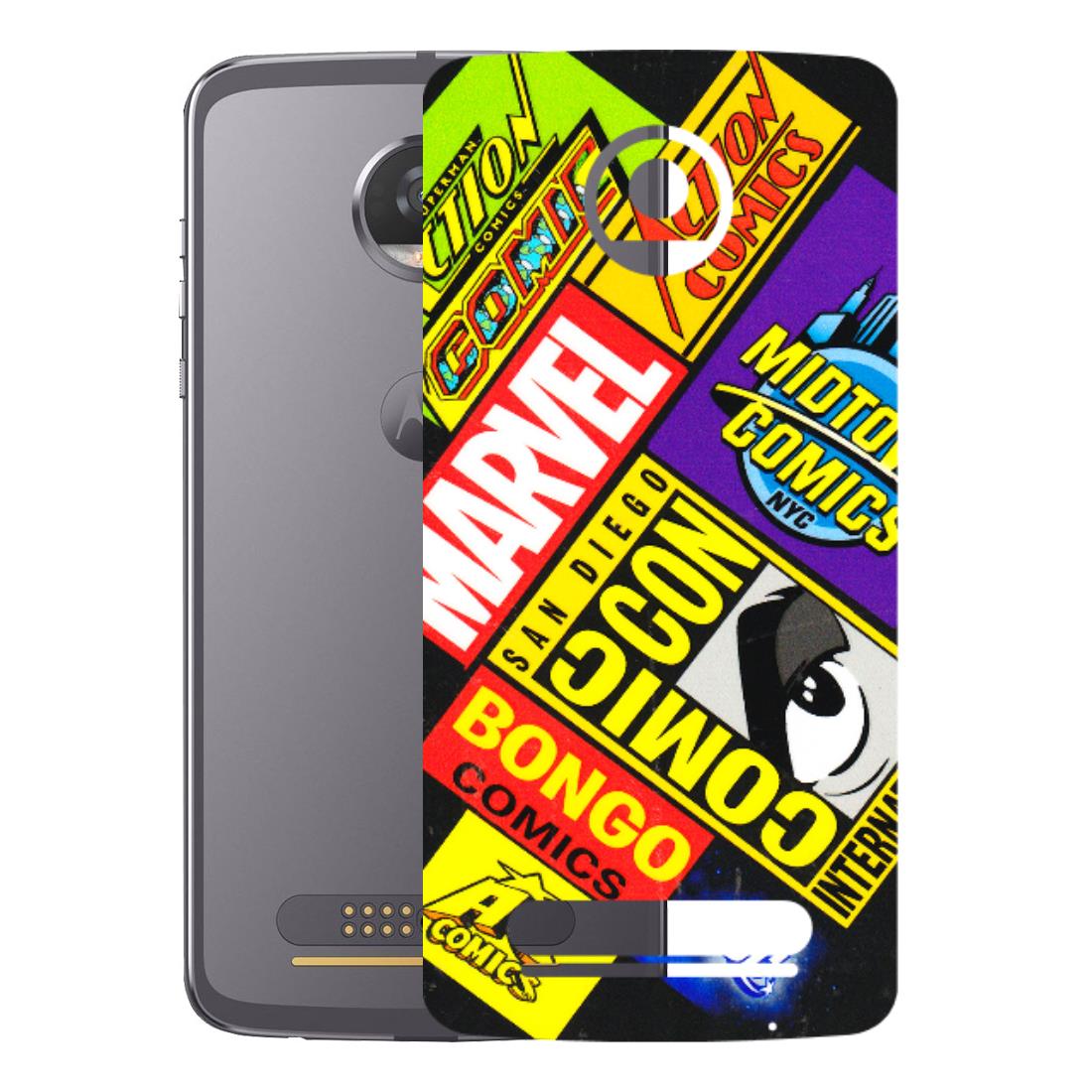 Motorola Phone Skins (All Models) - Bongo Comic Con - 3D Embossed Finish (L-325) Motorola Moto Z2 Play