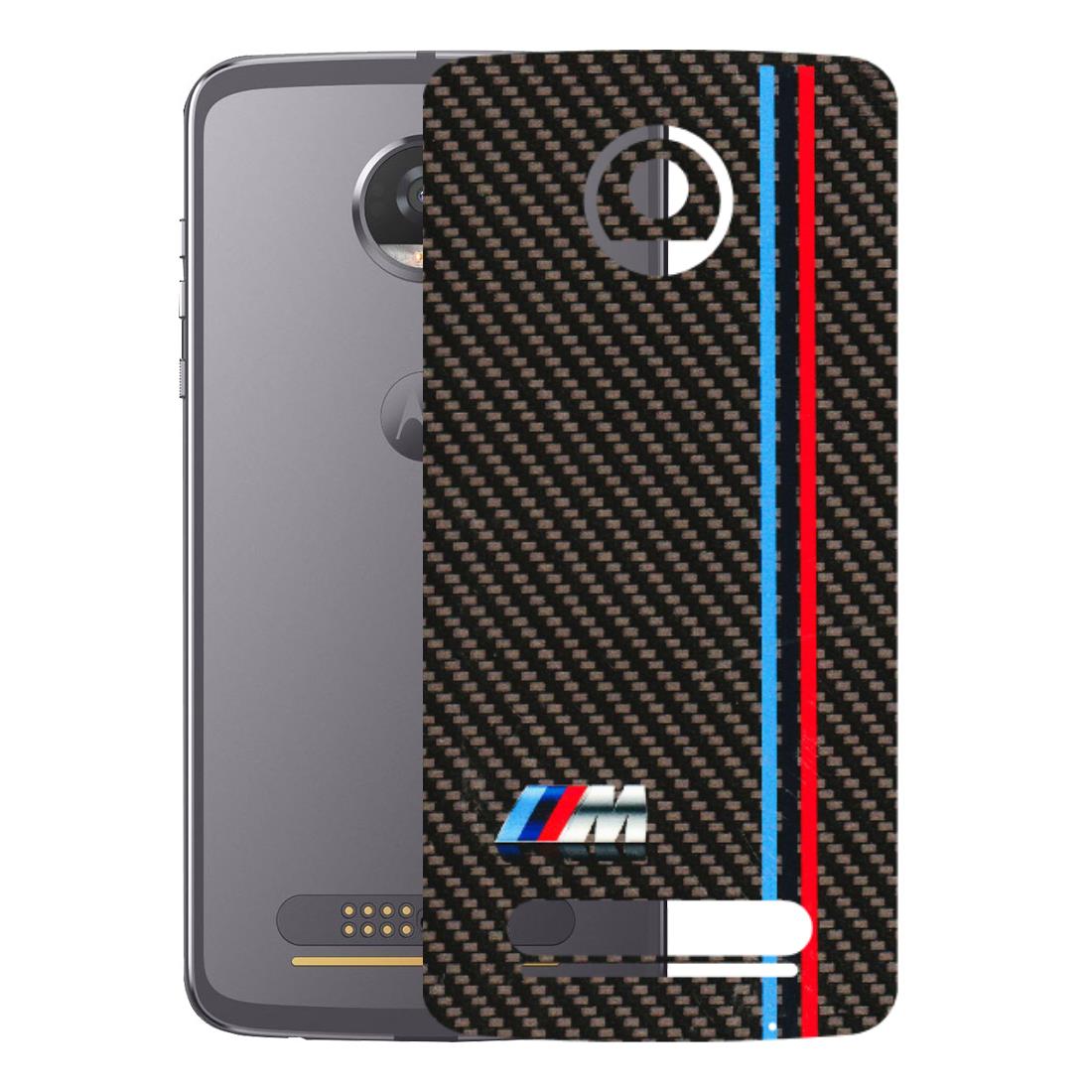 Motorola Phone Skins (All Models) - BM Carbon Fiber Feels - 3D Embossed Finish (L-38) Motorola Moto Z2 Play