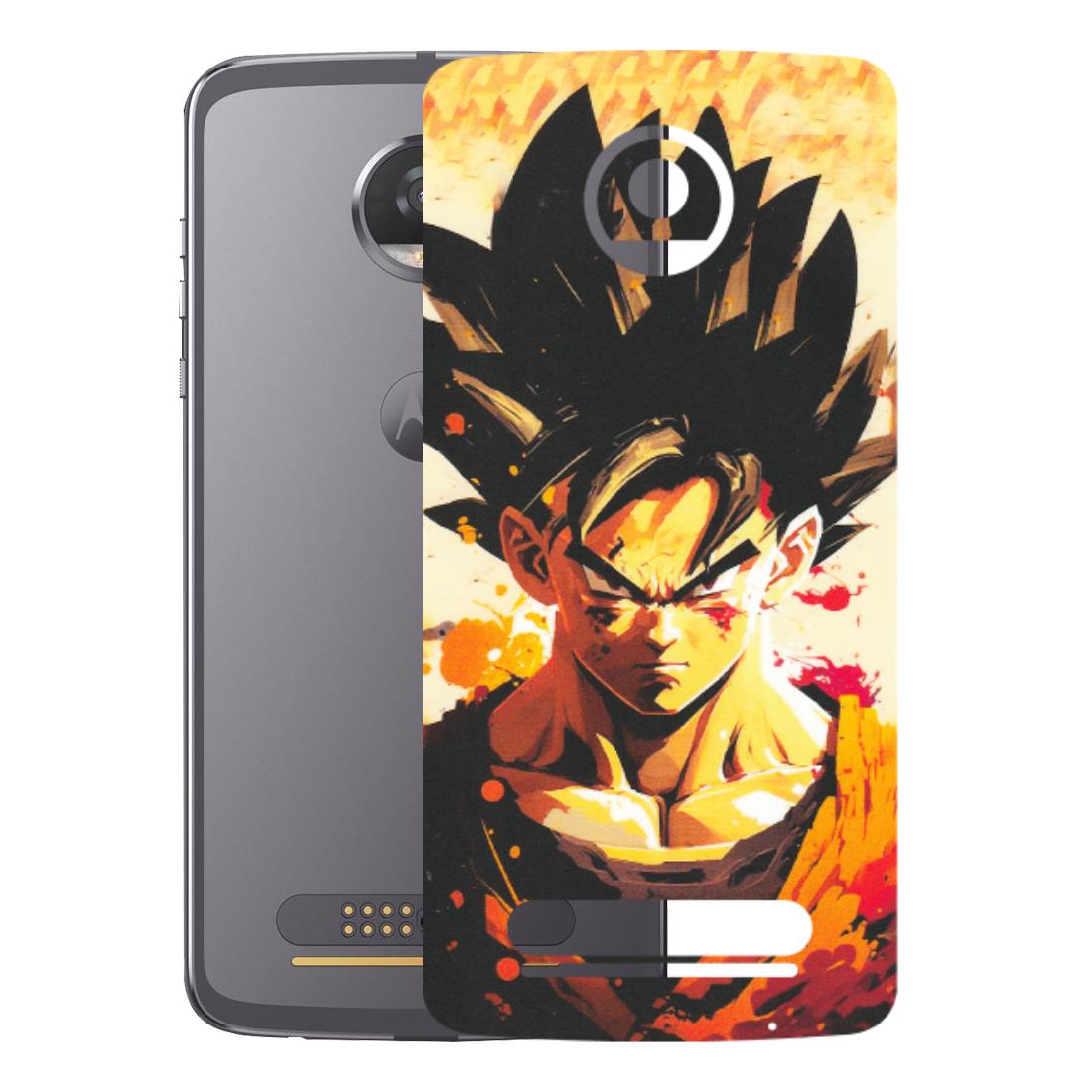 Motorola Phone Skins (All Models) - Angry Goku - Matte Finish (M-12) Motorola Moto Z2 Play