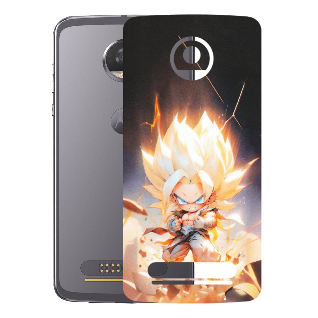Motorola Phone Skins (All Models) - Goku Dragon Cute Anime - Matte Finish (M-131) Motorola Moto Z2 Play