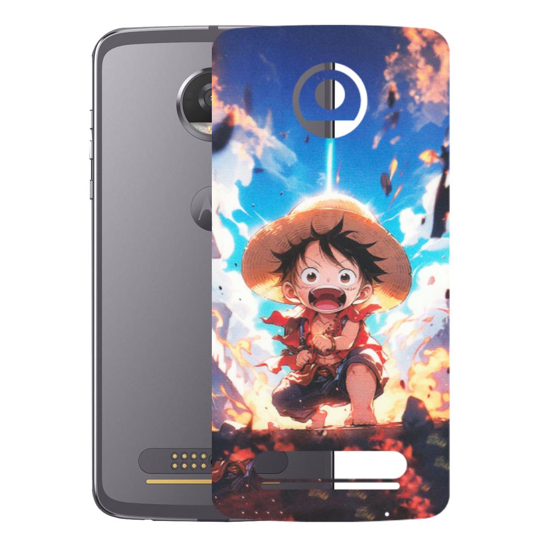 Motorola Phone Skins (All Models) - Toon One Piece Cute Character - Matte Finish (M-35) Motorola Moto Z2 Play