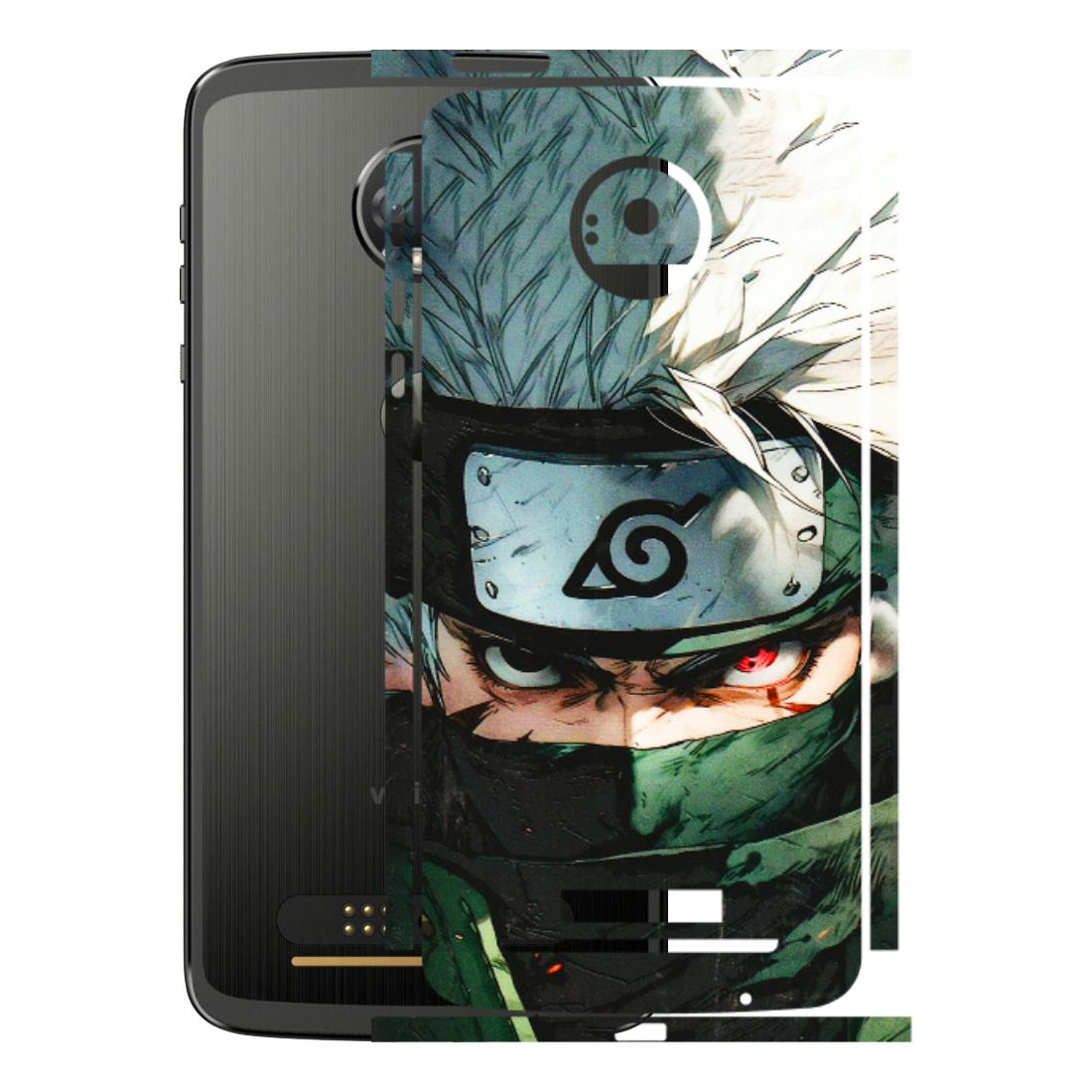 Motorola Phone Skins (All Models) - Kakashi Red Eye Focus - 3D Embossed Finish (L-227) Motorola Moto Z