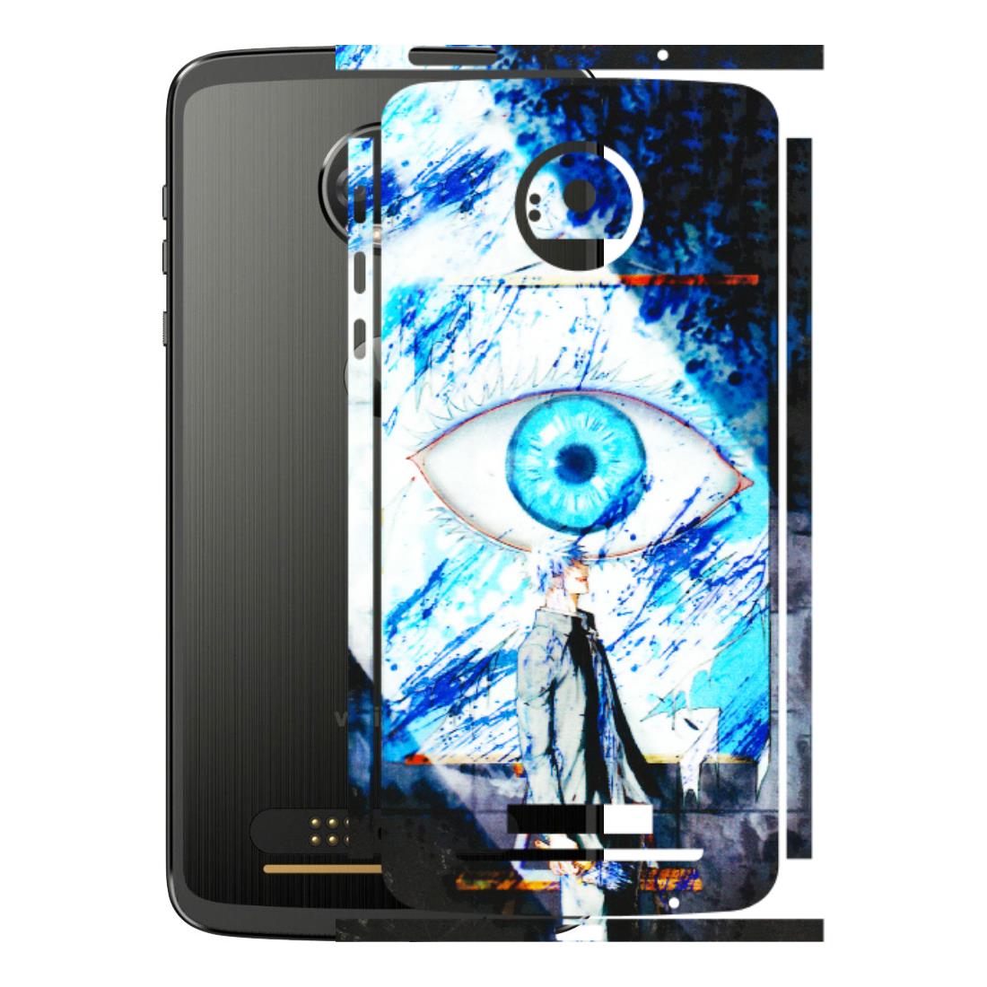 Motorola Phone Skins (All Models) - Gojo Satoru evil eye - 3D Embossed Finish (L-239) Motorola Moto Z