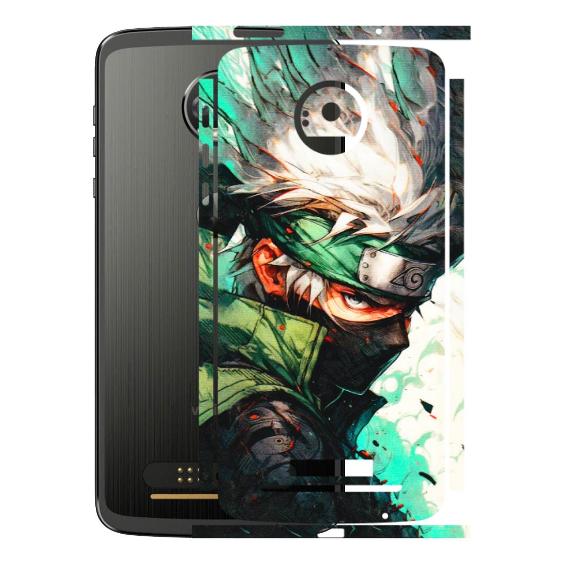 Motorola Phone Skins (All Models) - Kakashi Side Profile - 3D Embossed Finish (L-249) Motorola Moto Z