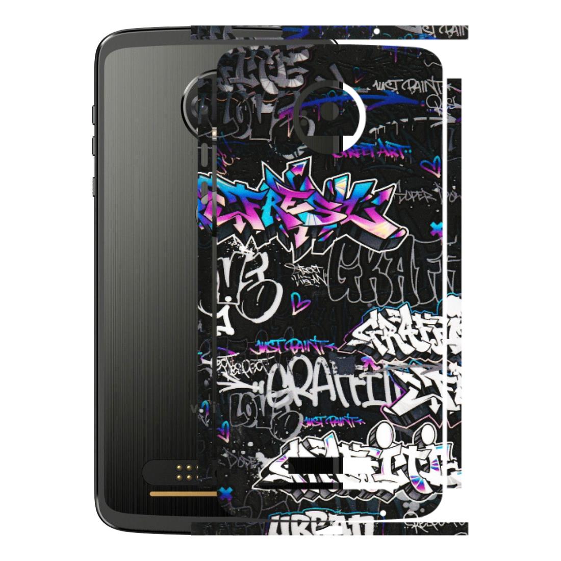 Motorola Phone Skins (All Models) - Graffiti Killer - 3D Embossed Finish (L-274) Motorola Moto Z