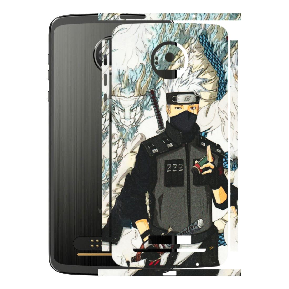 Motorola Phone Skins (All Models) - Kakashi Hatake Naruto Anime - 3D Embossed Finish (L-46) Motorola Moto Z