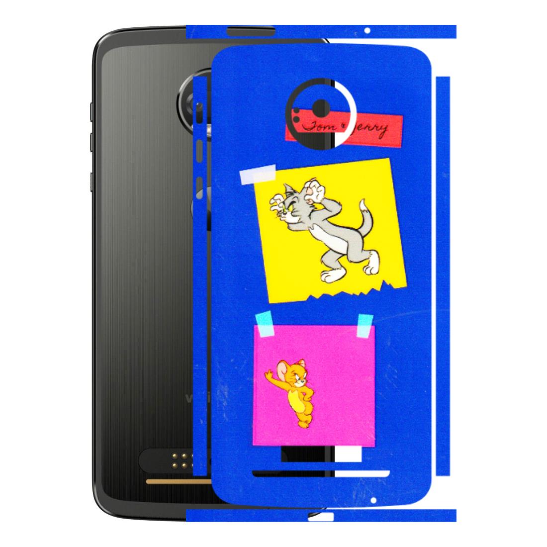 Motorola Phone Skins (All Models) - Tom N Jerry Sticky Notes - 3D Embossed Finish (L-88) Motorola Moto Z