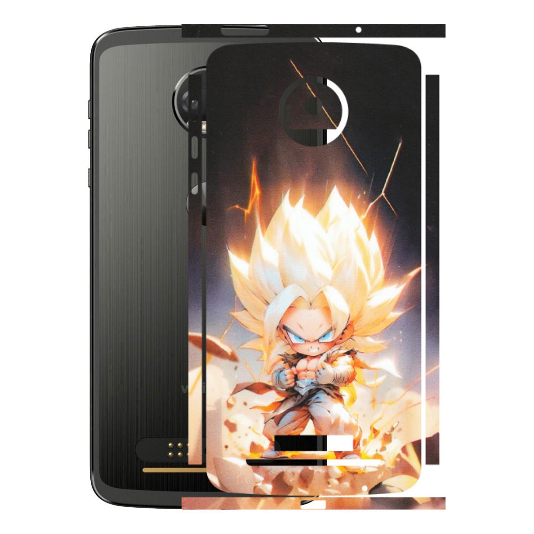 Motorola Phone Skins (All Models) - Goku Dragon Cute Anime - Matte Finish (M-131) Motorola Moto Z