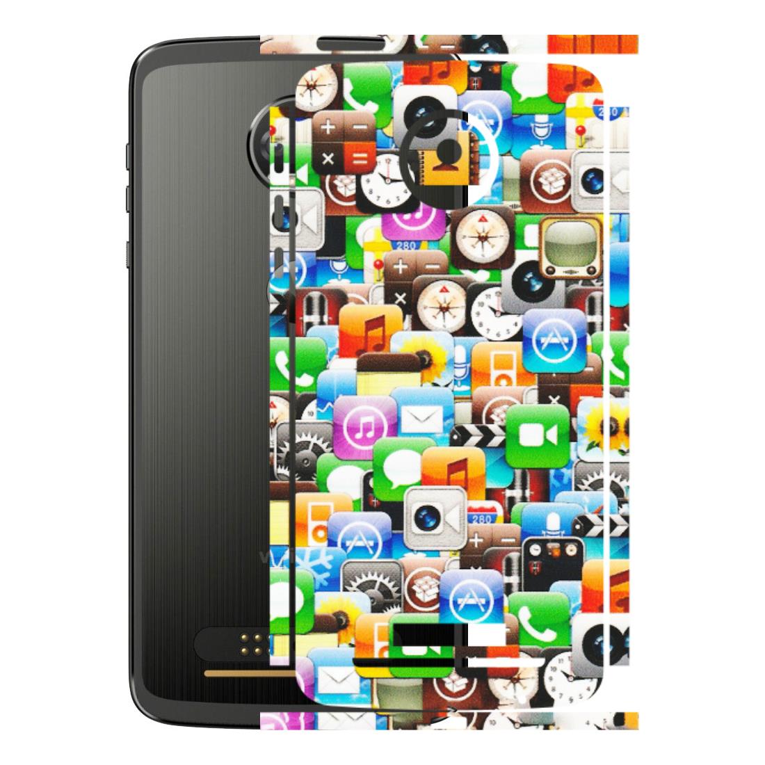 Motorola Phone Skins (All Models) - All Apple Icons - Matte Finish (M-93) Motorola Moto Z