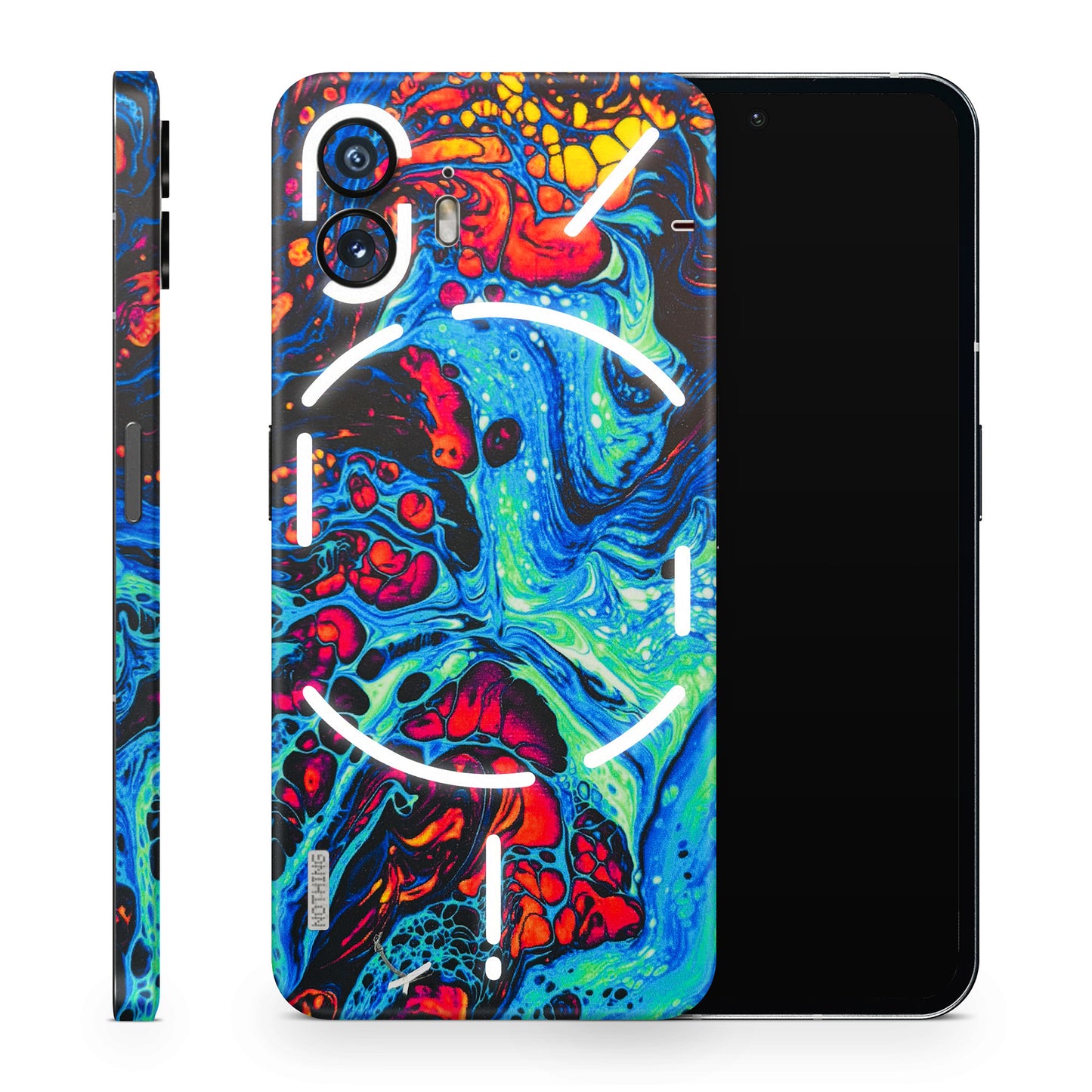Majestic Galactic Marbel Matte Finish Phone Skin