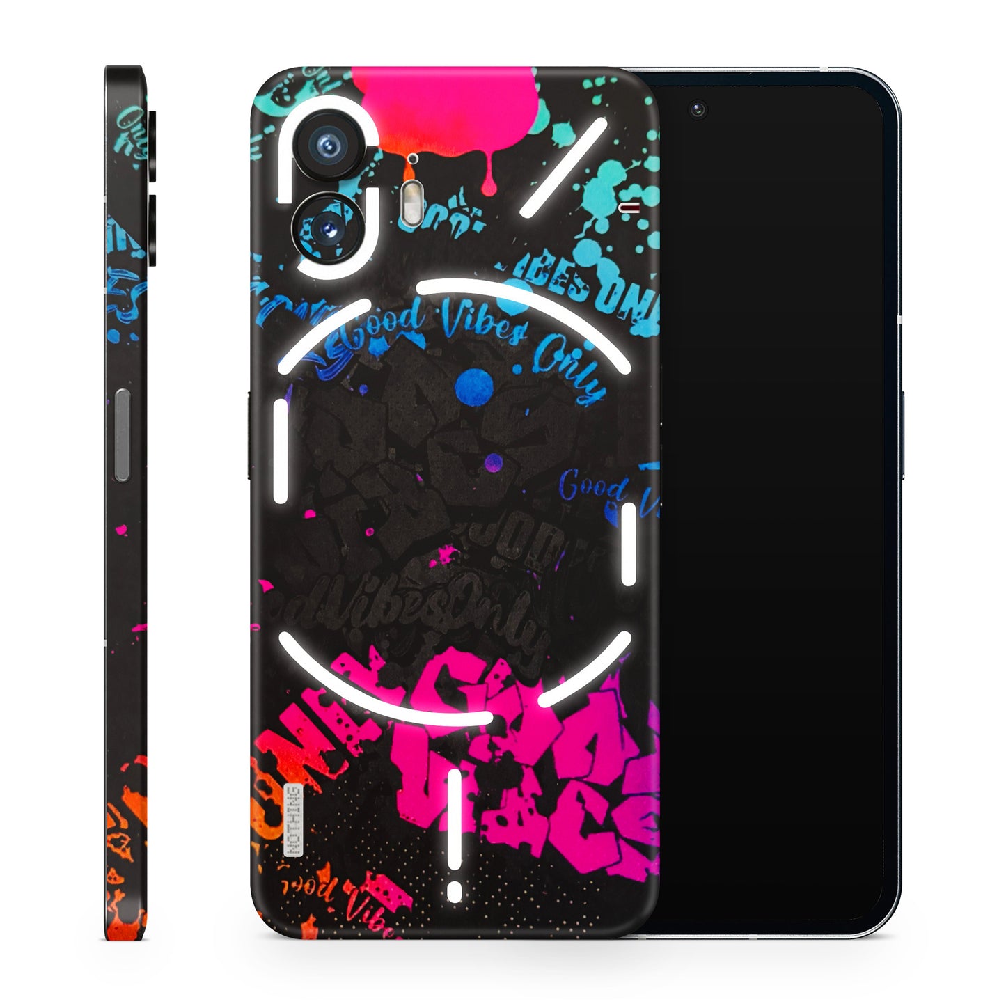 Majestic Black Vibes Matte Finish Phone Skin
