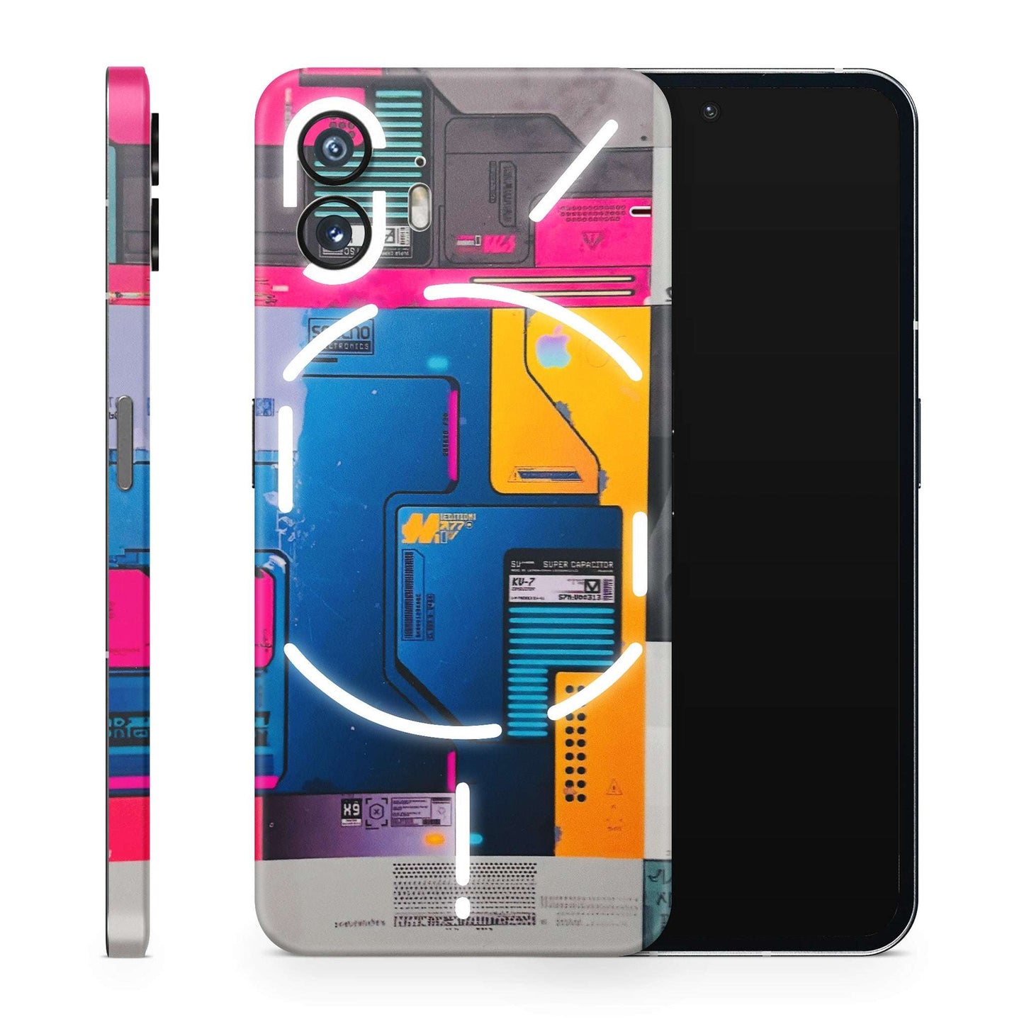 Colourfull Motherboard Internals Matte Finish Phone Skin