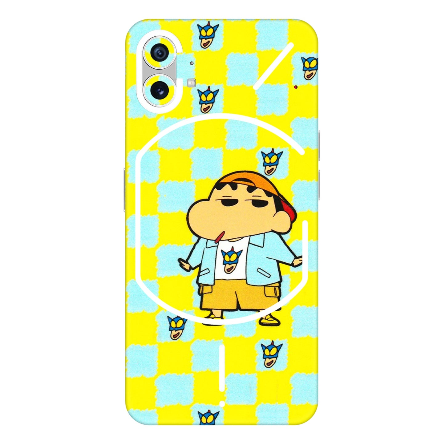 Nothing Phone Skins (All Models) - Yellow Blue Shinchan Cute - 3D Embossed Finish (L-221) Nothing Phone 1 5G