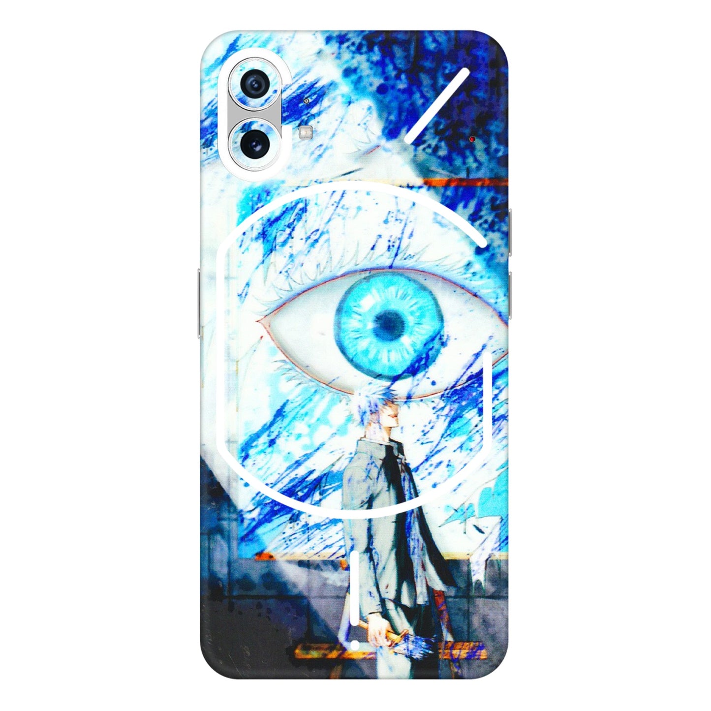 Nothing Phone Skins (All Models) - Anime Sea Blue Eye - 3D Embossed Finish (L-318) Nothing Phone 1 5G