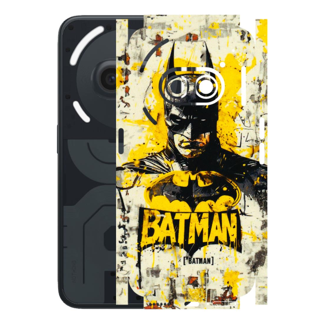 Nothing Phone Skins (All Models) - Batman Yellow BT - 3D Embossed Finish (L-304) Nothing Phone 2A