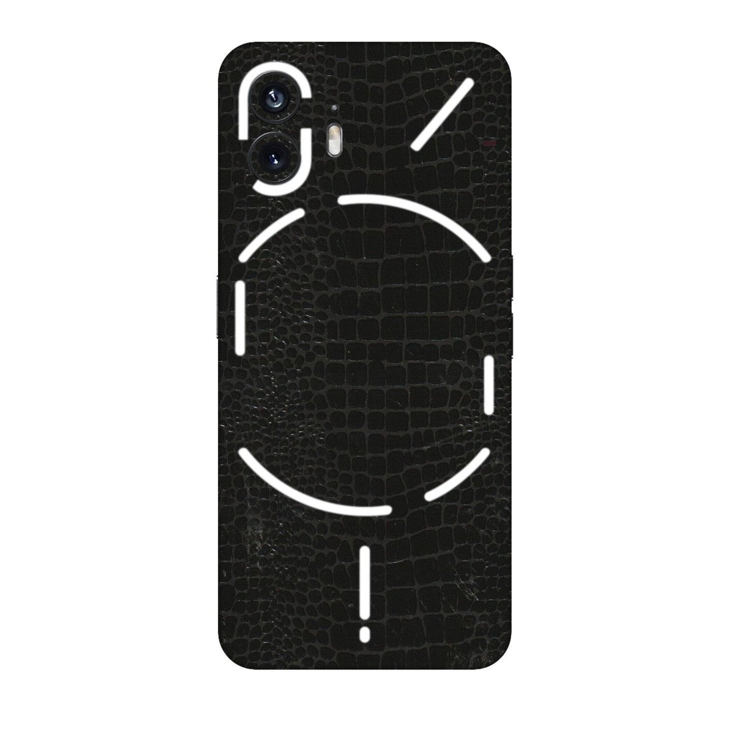 Nothing Phone Skins (All Models) - Snake Leather Black - 3D Embossed Finish (L-107) Nothing Phone 2
