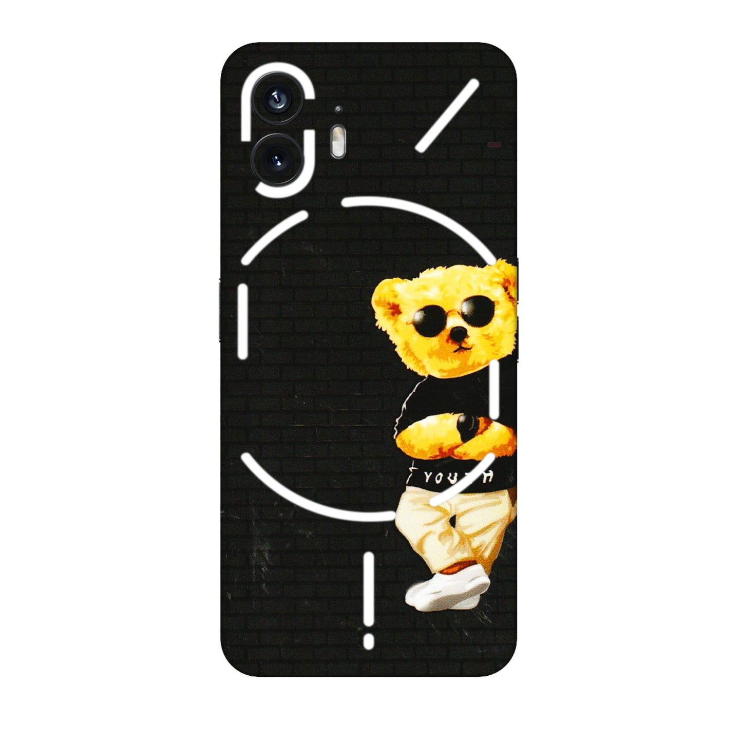 Nothing Phone Skins (All Models) - Classy Teddy Bear - 3D Embossed Finish (L-116) Nothing Phone 2
