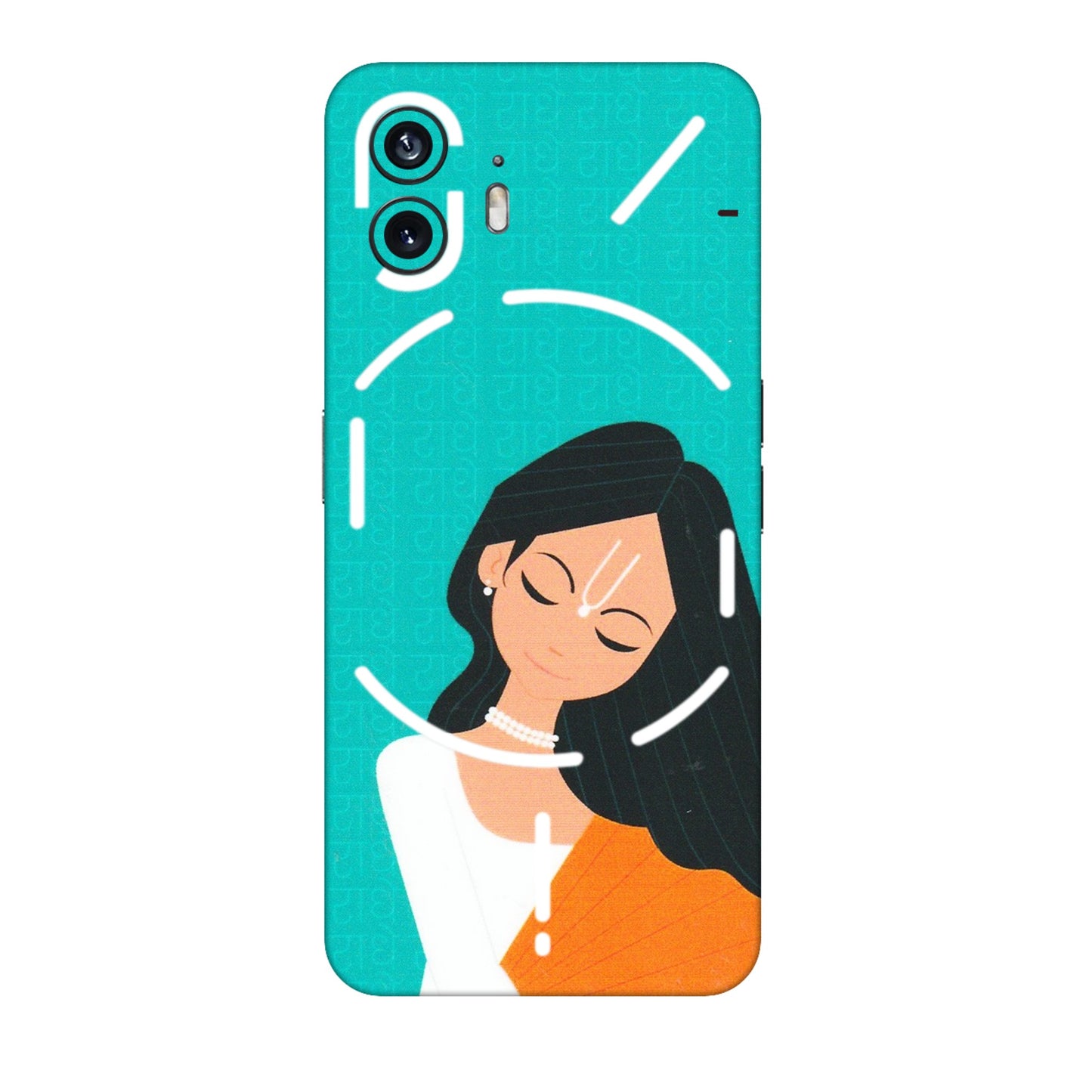 Nothing Phone Skins (All Models) - Radhe Radhe With Hindu Symbol - Matte Finish (M-164) Nothing Phone 2