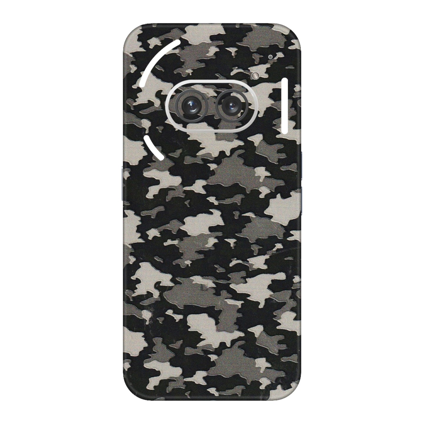 Nothing Phone Skins (All Models) - Black/Grey Camoflaunge - 3D Embossed Finish (L-142) Nothing Phone 2A