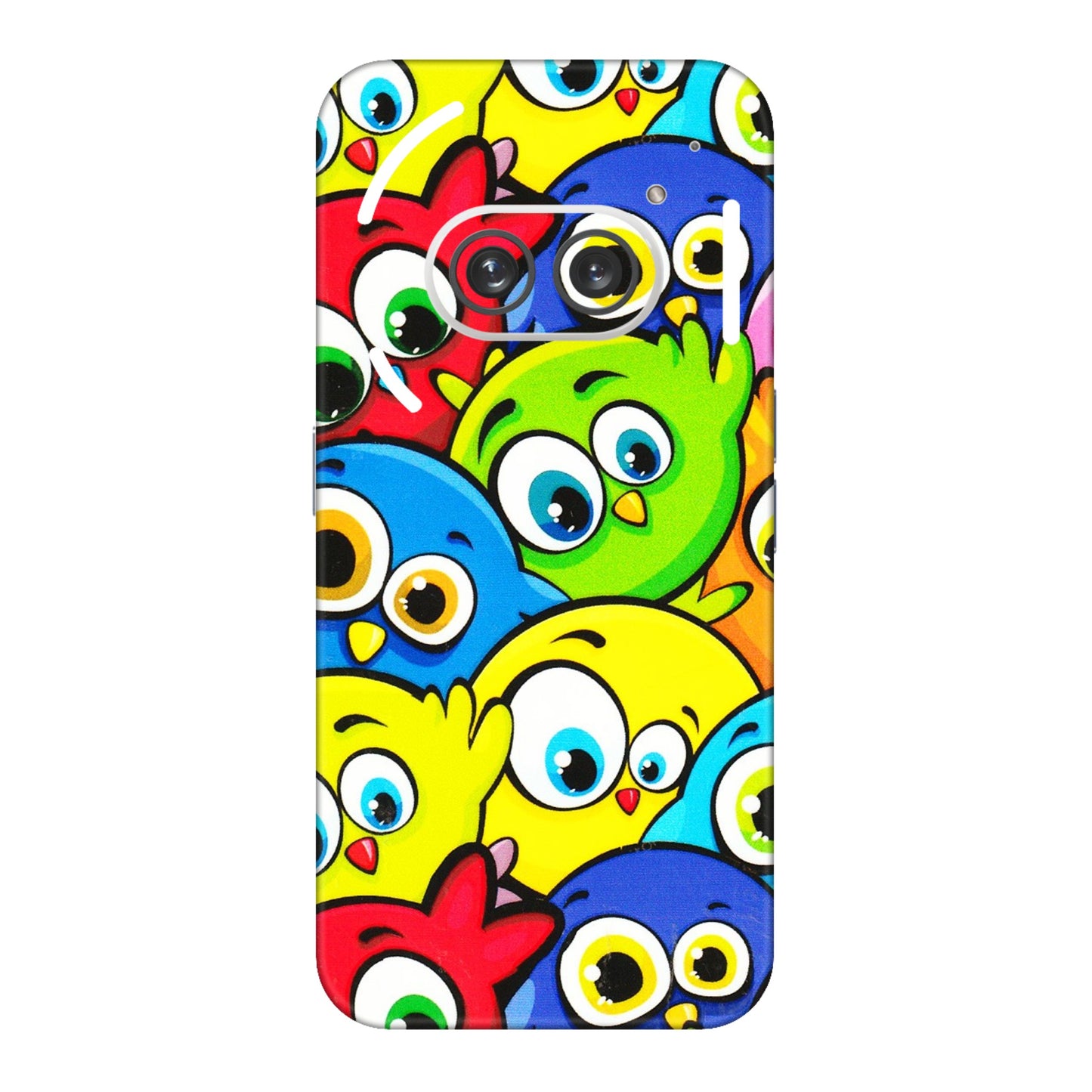 Nothing Phone Skins (All Models) - Cute Fluffy Birds - 3D Embossed Finish (L-213) Nothing Phone 2A