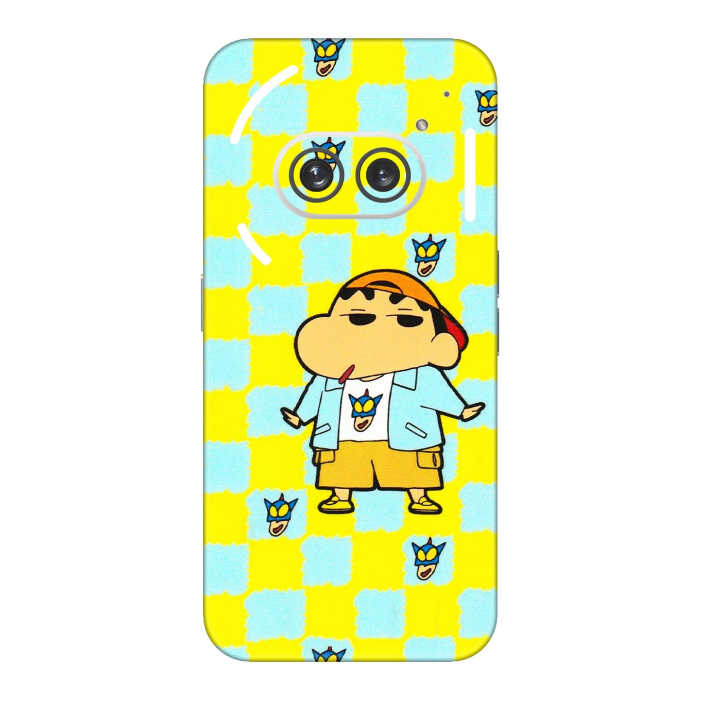 Nothing Phone Skins (All Models) - Yellow Blue Shinchan Cute - 3D Embossed Finish (L-221) Nothing Phone 2A