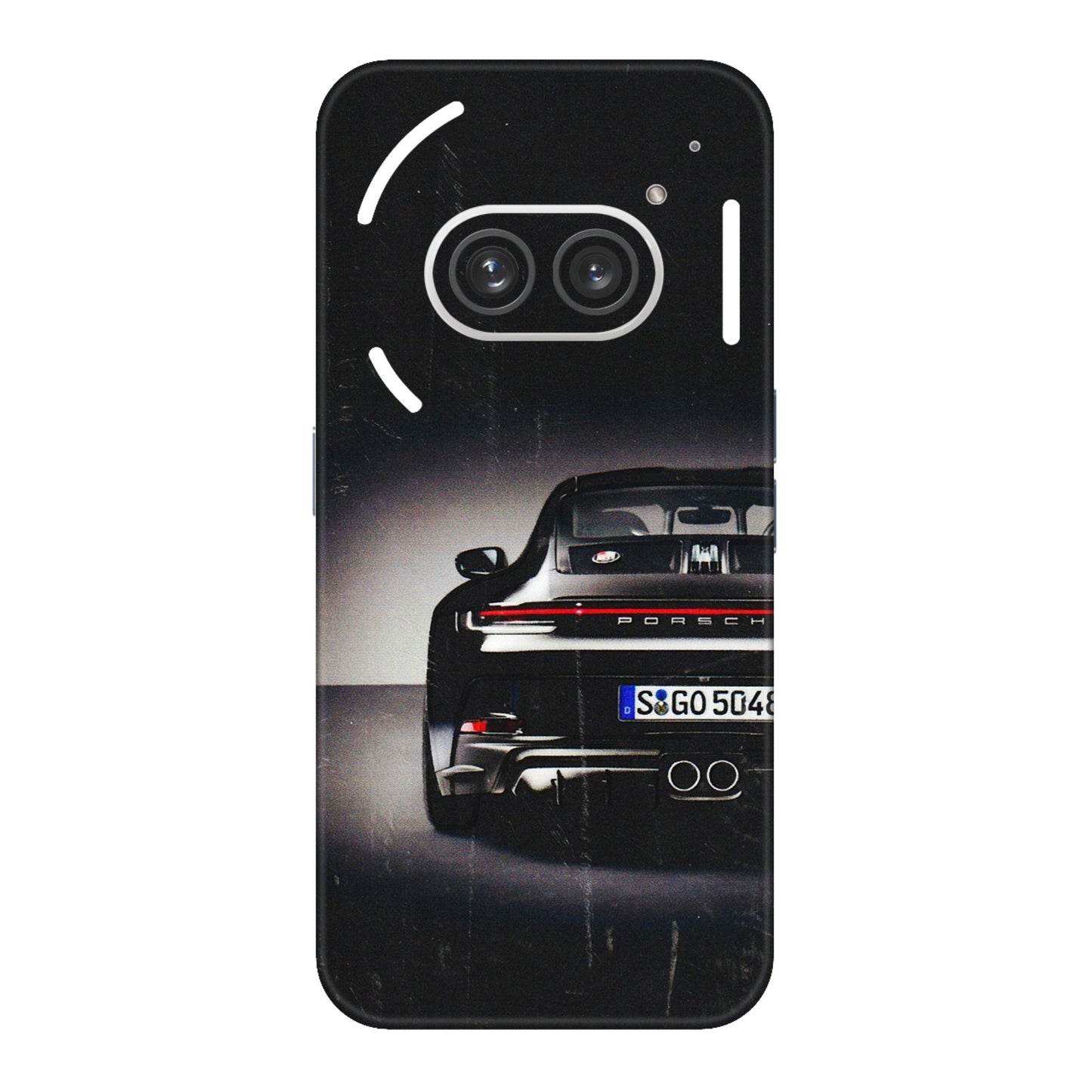 Nothing Phone Skins (All Models) - New Black Porsche GT3 - 3D Embossed Finish (L-327) Nothing Phone 2A