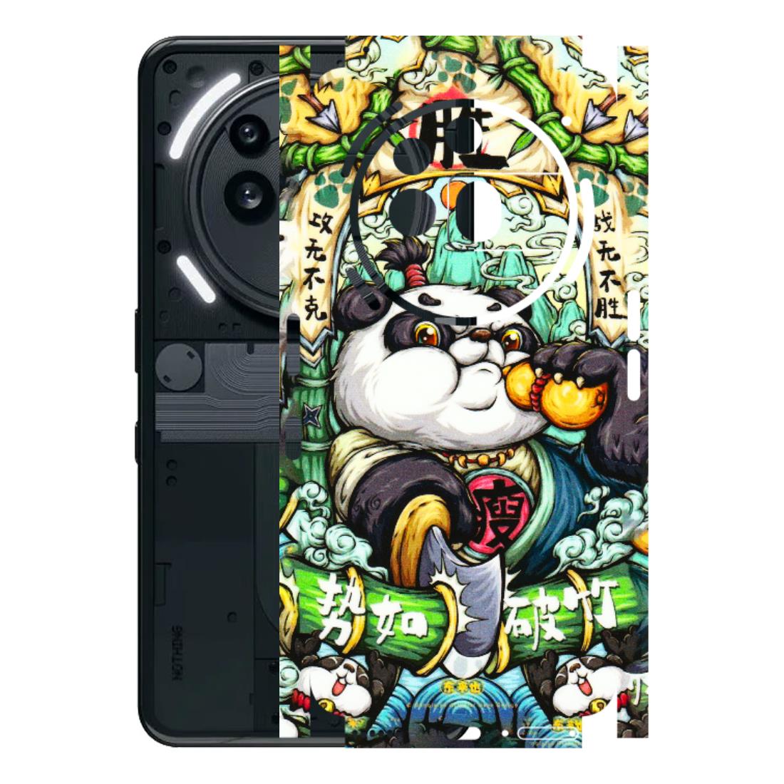 Nothing Phone Skins (All Models) - Royal Rich Panda - 3D Embossed Finish (L-170) Nothing Phone 3A Pro