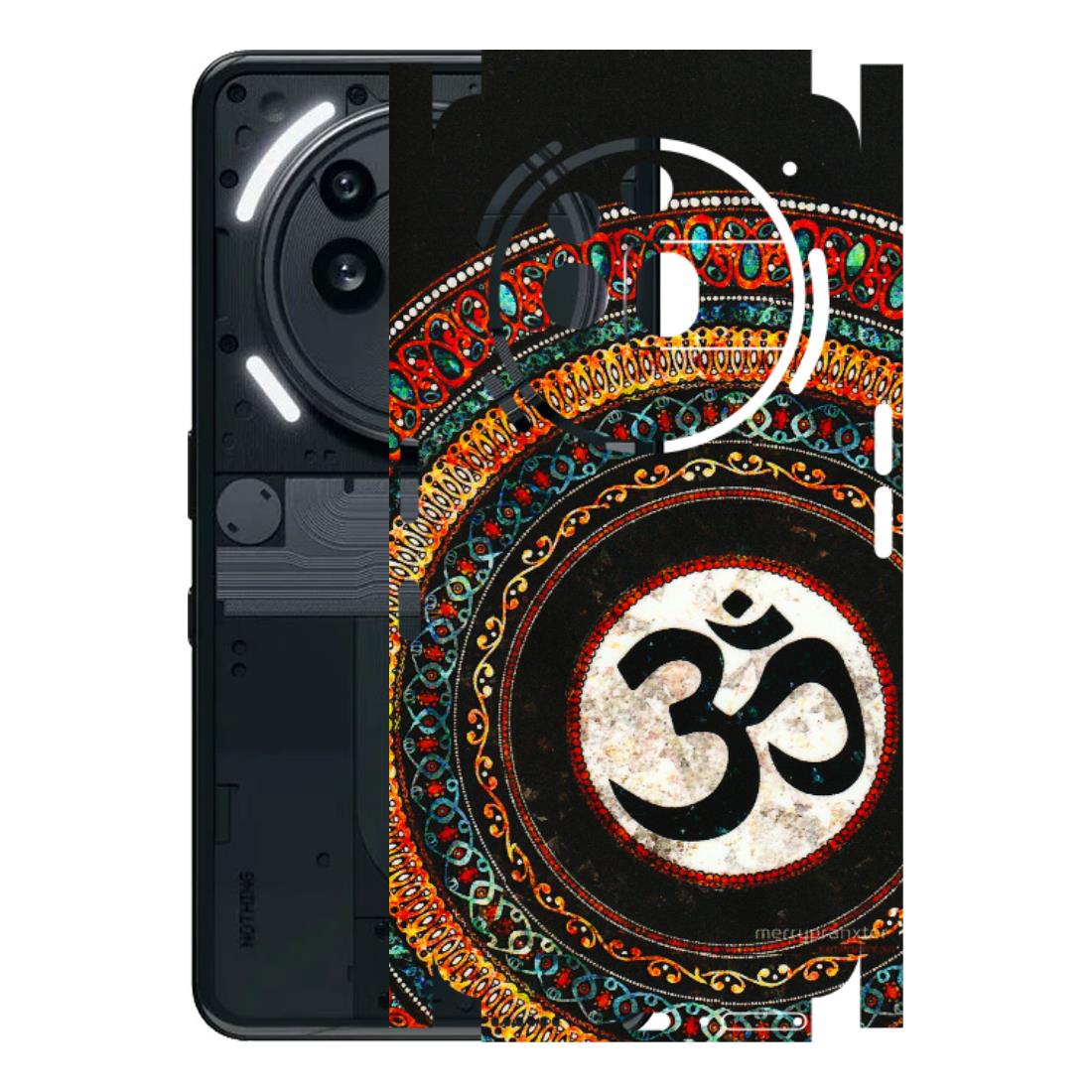 Nothing Phone Skins (All Models) - Aum Chant Abstract - 3D Embossed Finish (L-42) Nothing Phone 3A Pro