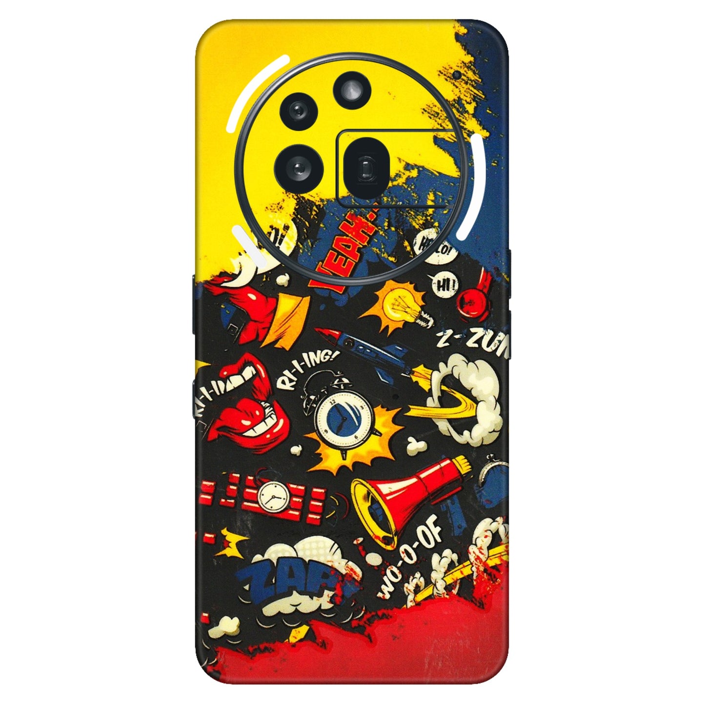 Nothing Phone Skins (All Models) - Pacific Doodle Art - 3D Embossed Finish (L-120) Nothing Phone 3A Pro