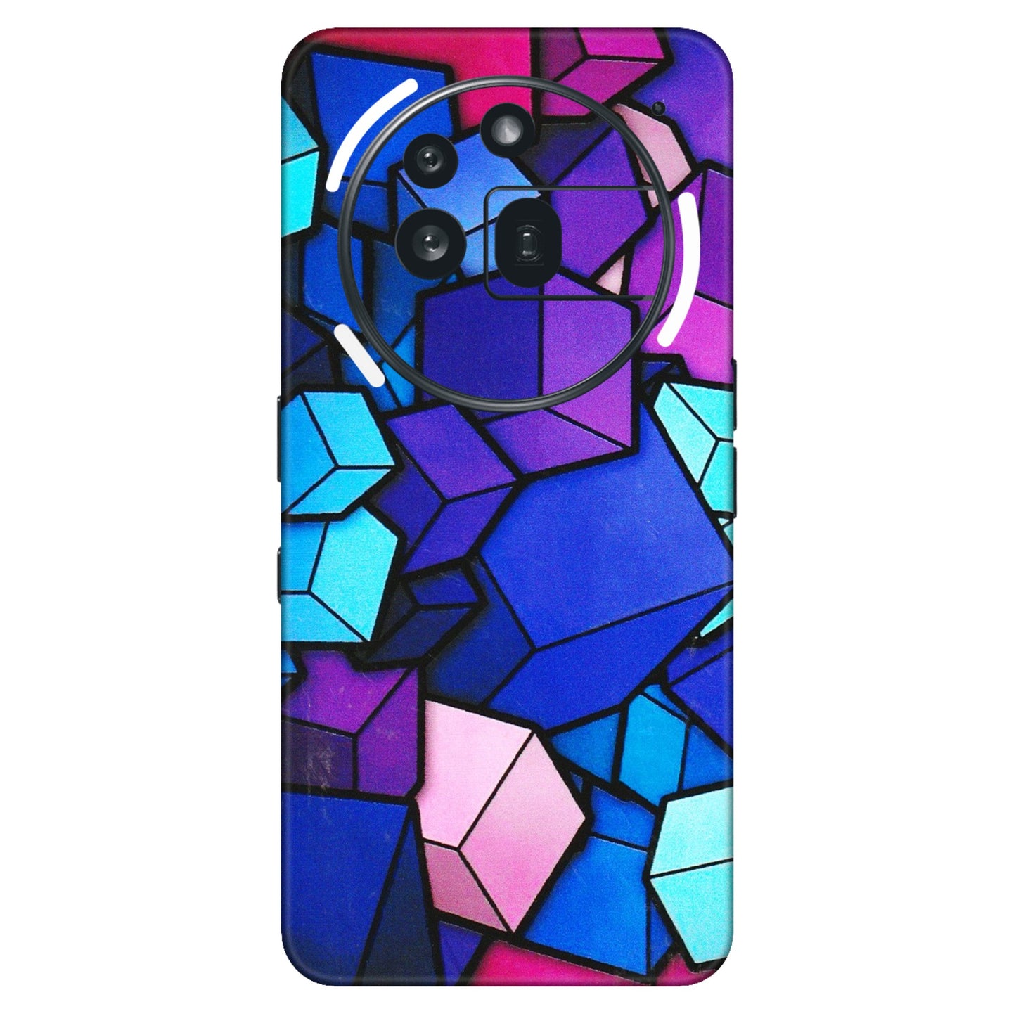 Nothing Phone Skins (All Models) - Cube Doodle - 3D Embossed Finish (L-141) Nothing Phone 3A Pro