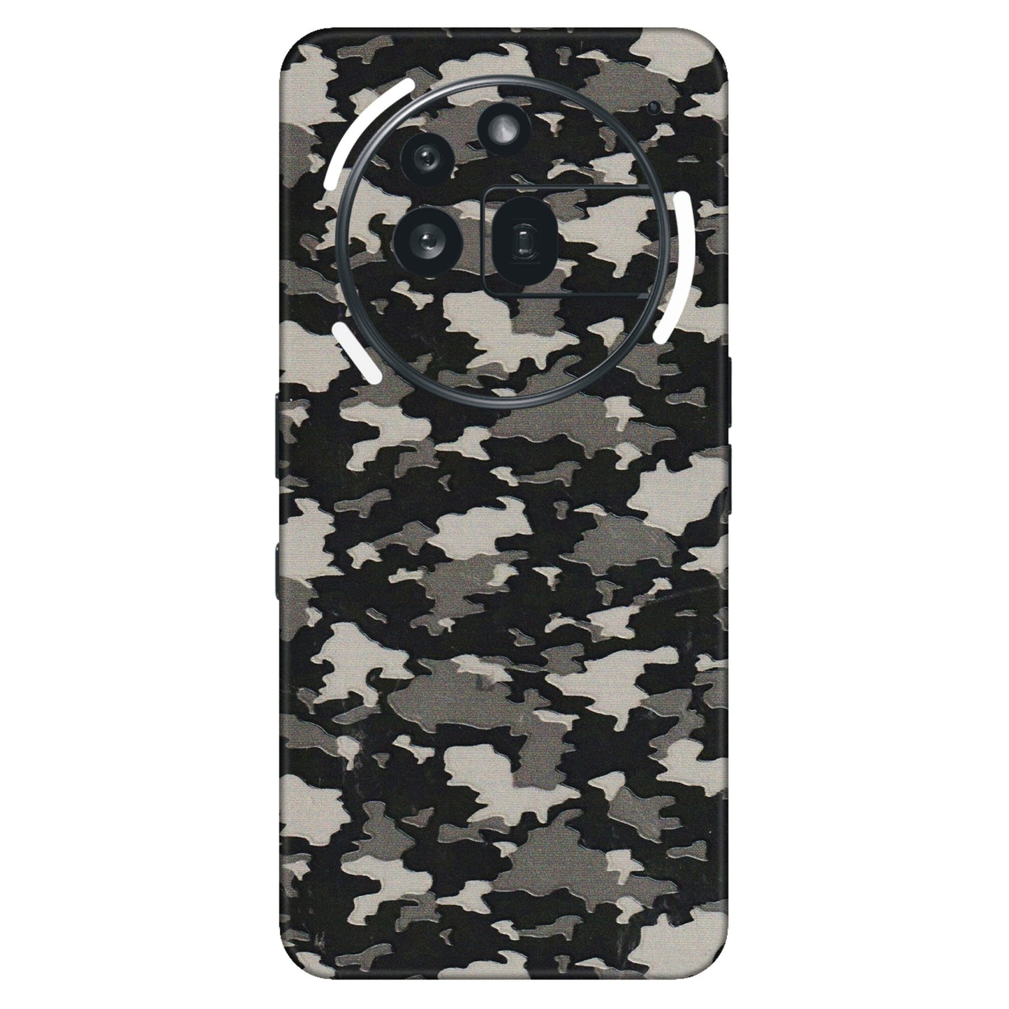 Nothing Phone Skins (All Models) - Black/Grey Camoflaunge - 3D Embossed Finish (L-142) Nothing Phone 3A Pro