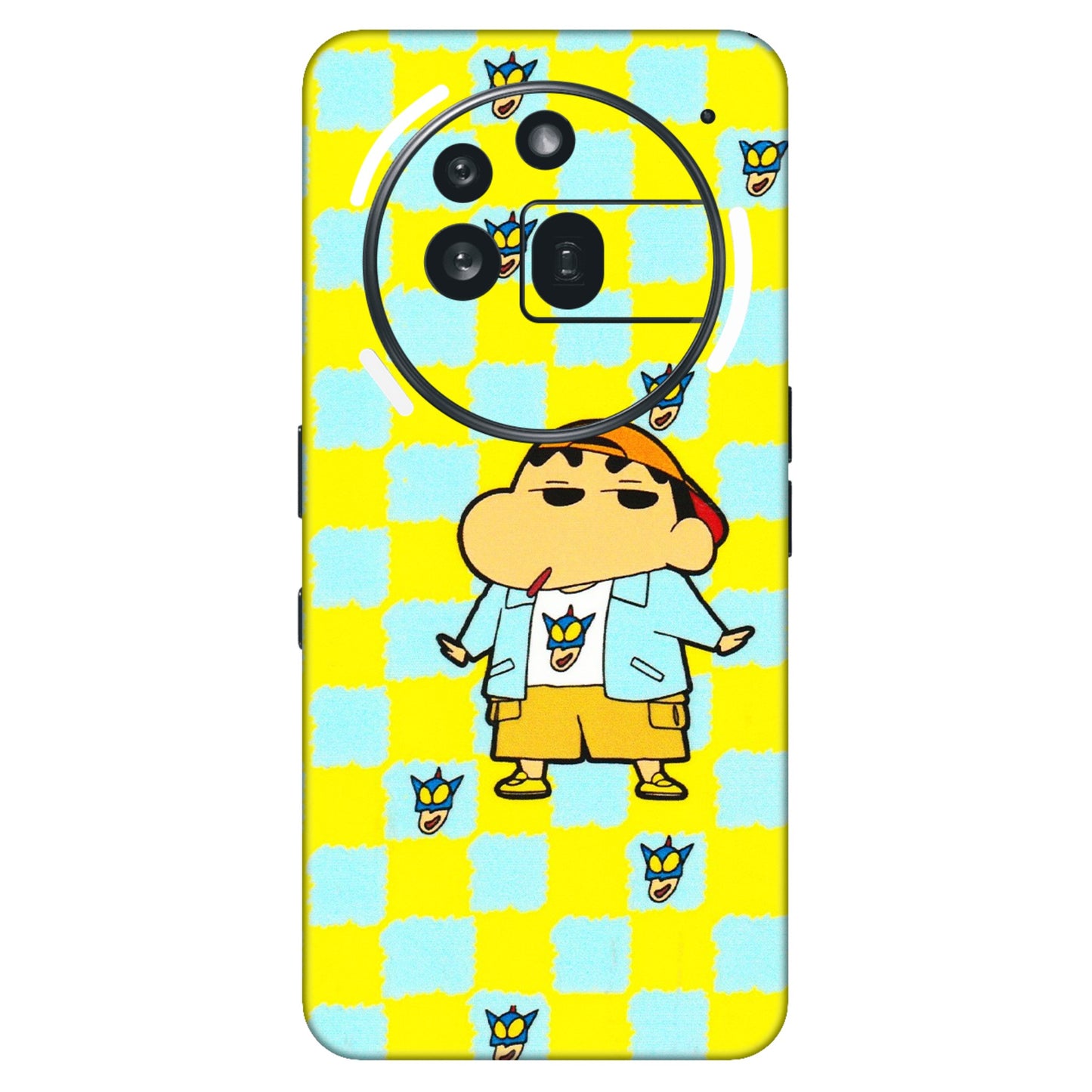 Nothing Phone Skins (All Models) - Yellow Blue Shinchan Cute - 3D Embossed Finish (L-221) Nothing Phone 3A Pro