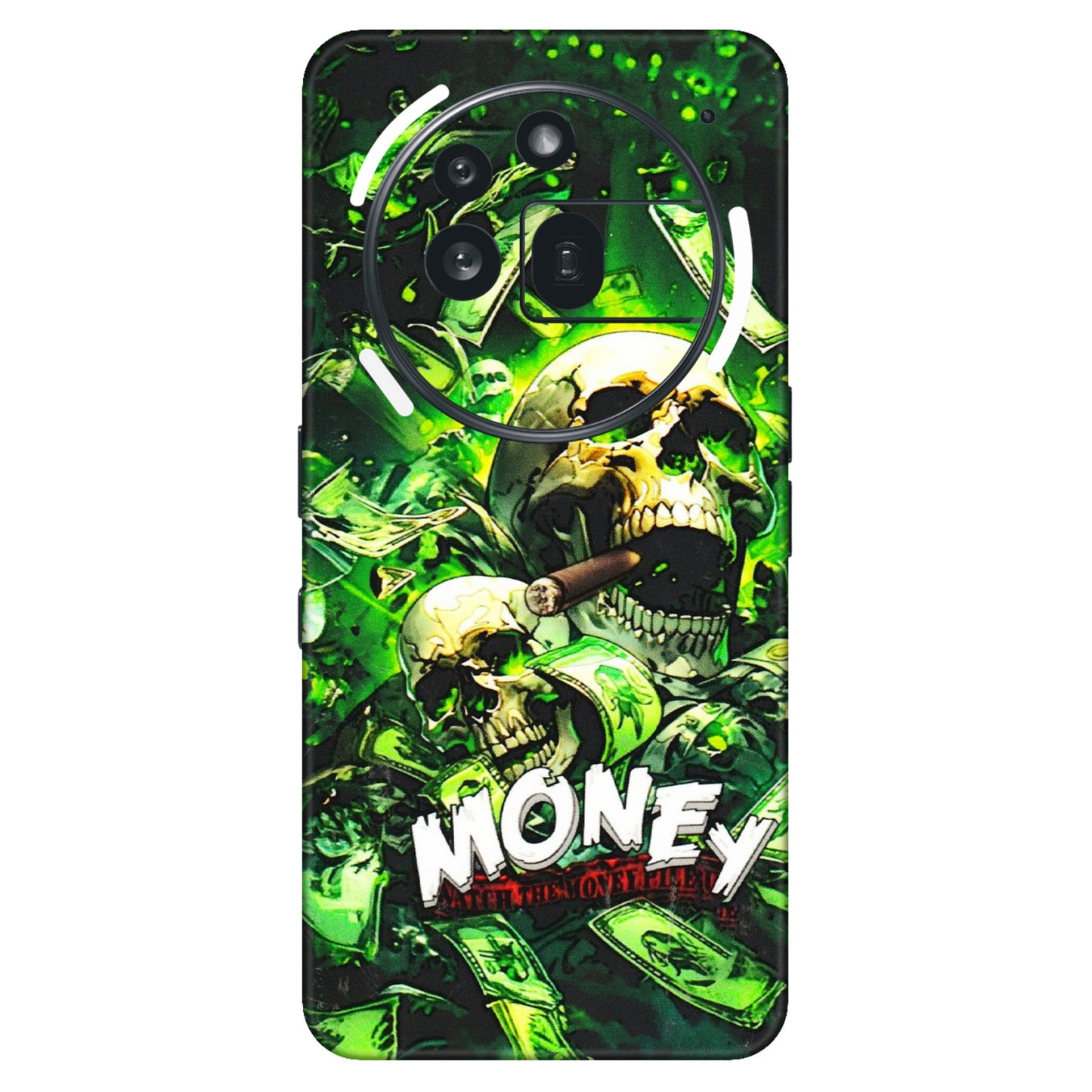 Nothing Phone Skins (All Models) - Skull Money - 3D Embossed Finish (L-303) Nothing Phone 3A Pro