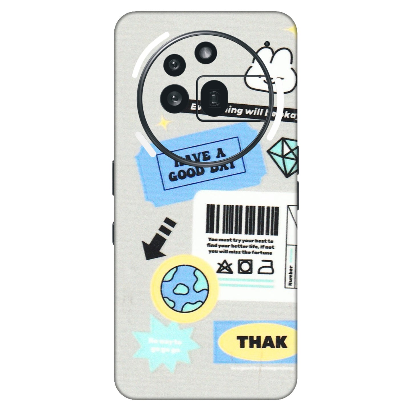 Nothing Phone Skins (All Models) - Will Be Okay Design - 3D Embossed Finish (L-316) Nothing Phone 3A Pro